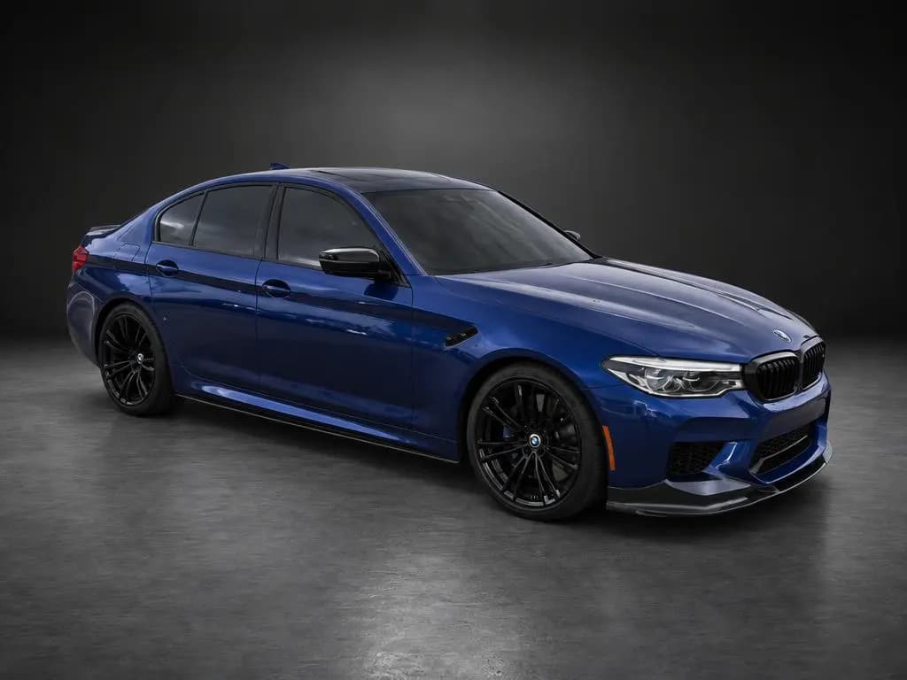 BMW M5 on the CarShots Dark Studio backdrop