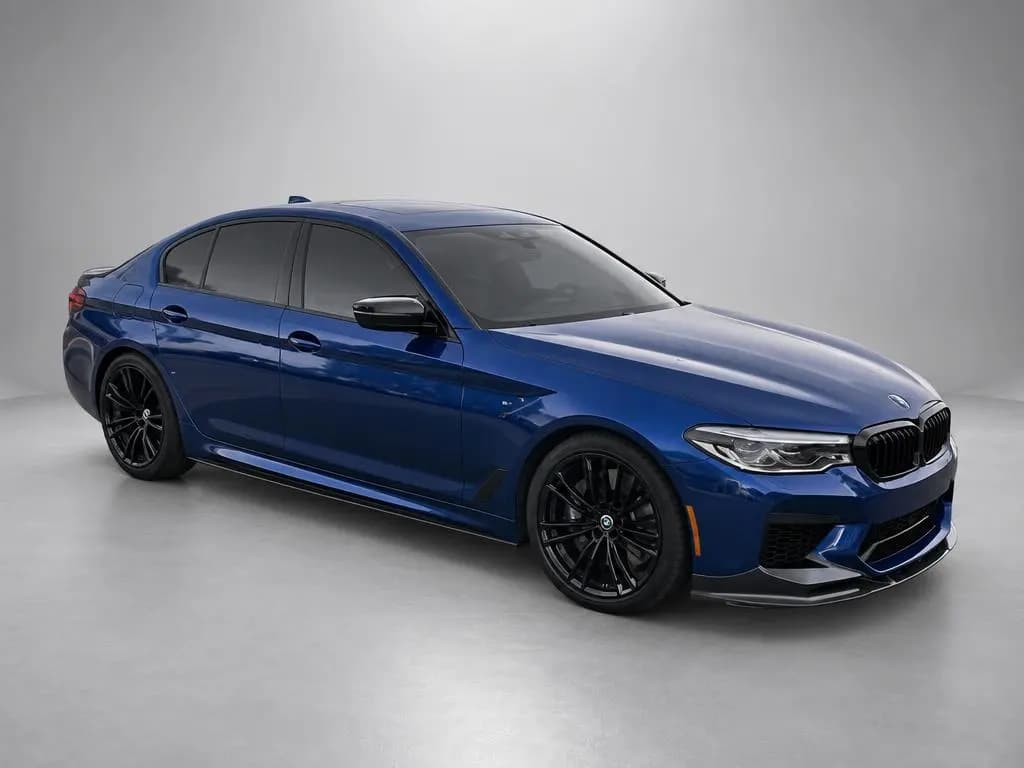 BMW M5 on the CarShots Gray Studio backdrop
