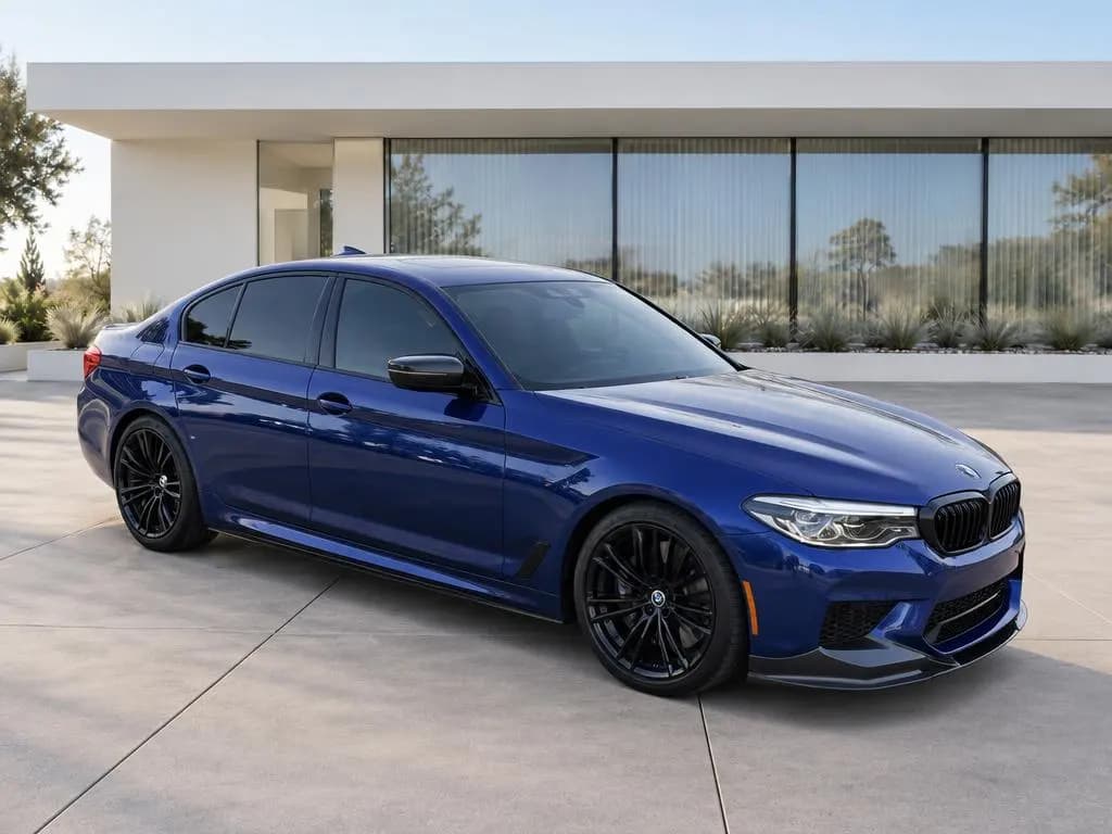BMW M5 on the CarShots Modern Architecture backdrop
