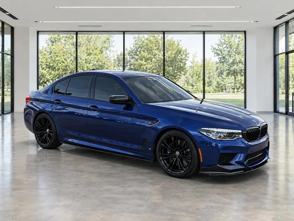 BMW M5 on the CarShots Modern Showroom backdrop